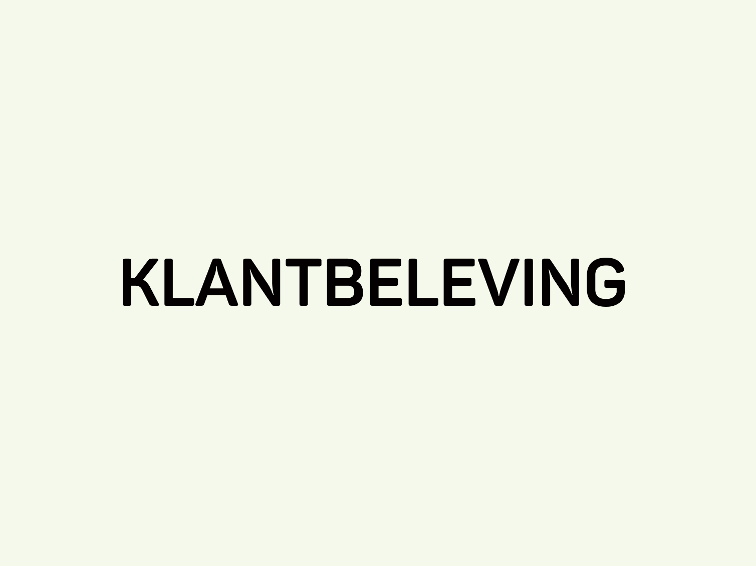 Klantbeleving