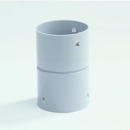 PVC Steekmof 50mm 2x klikmof grijs