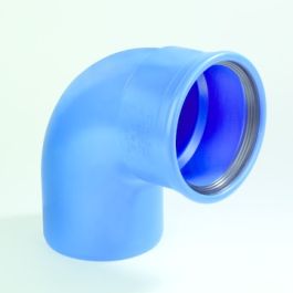 DykaSono PVC Bocht 160mm mof/ spie 90° blauw