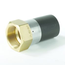 Messing Adapter SDR11 32mm x 1" spie/ messing binnendraad
