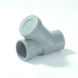 PVC Terugslagklep met reinigings/ ontstoppingsmogelijkheid 32mm grijs