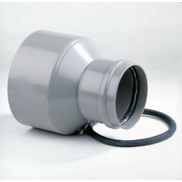 PVC Overgangsstuk - Grès centrisch 125x180mm grijs