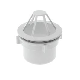 PVC Uitloop met wartel 80mm grijs