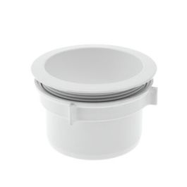 PVC Uitloop met wartel 100mm grijs