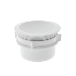 PVC Uitloop met wartel 100mm wit