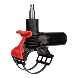 PE100 Drukaanboorventiel SDR11 63x40mm zwart