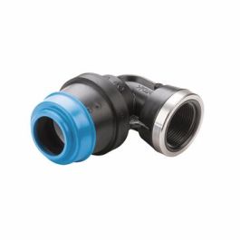 Hawle Knie nr. K 6430 25mm x 3/4" binnendraad 90° wit
