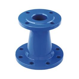 AVK 712FFR GY Verloopkoppeling DN80xDN50 PN10/16 2x flens blauw