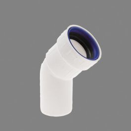 PP+ Bocht 40mm mof/spie 45° wit