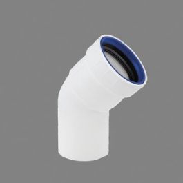 PP+ Bocht 50mm mof/spie 45° wit