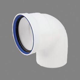 PP+ Bocht 110mm mof/spie 90° wit
