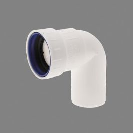 PP+ Bocht 40mm 2 x mof 90° wit