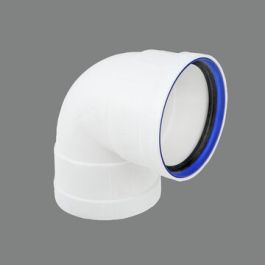 PP+ Bocht 110mm 2 x mof 90° wit