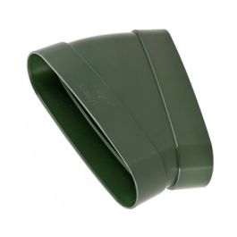 DYKA AIR Bocht ovaal 235x80mm 2x lijmmof 22,5° groen