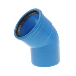 DykaSono PVC Bocht 90mm mof/spie 45° blauw