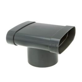 DYKA AIR Onderuitloop ovaal 235-160mm 3x lijmmof 90° groen H=100