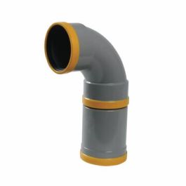 PVC Flexibele bocht 160mm SN8 84mm zetting 2x mof 88° grijs