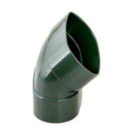 DYKA AIR Staande bocht verticaal ovaal 195mm 2x lijmmof 45° groen