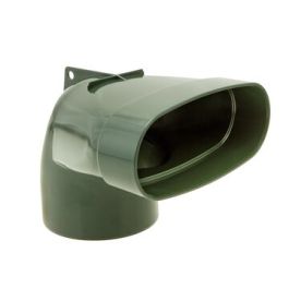 DYKA AIR Eindstuk ovaal-rond 195-125mm lijmmof/spie 90°