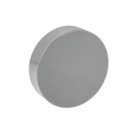 PVC Afsluitkap 75mm lijmmof grijs