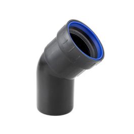 PP+ Bocht 40mm mof/spie 45° zwart