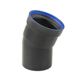 PP+ Bocht 90mm mof/spie 22.5° zwart