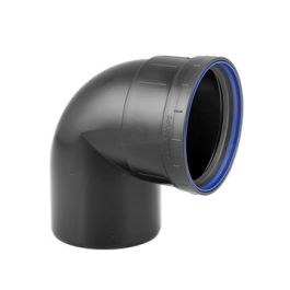 PP+ Bocht 110mm mof/spie 90° zwart