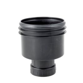 PP+ Buitenpot onderuitllaat 50mm mof/spie zwart