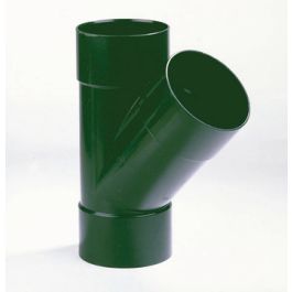 Vacurain PVC Slagvaste T-stuk 40mm 3x lijmmof donkergroen 45°