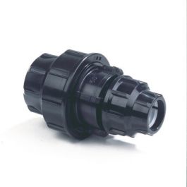 Plas-Fit PP Verloop koppeling 50x32mm PN16 KIWA 2x knel zwart