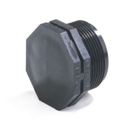 Plas-Fit PP Afsluitplug 3/4" PN16 budr zwart