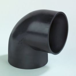 PE Bocht 56mm 88.5° zwart