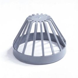 HWA PVC Bladvanger midden uitloop model M 80mm grijs