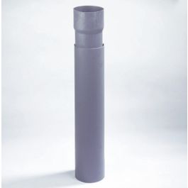 PVC Schuifstuk 80x75mm grijs L=502mm