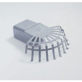 HWA PVC Bladvanger model U 60x80mm grijs