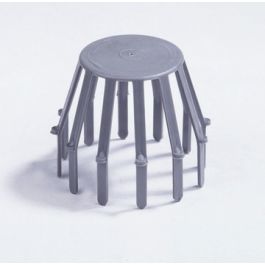 HWA PVC Bolrooster 100mm grijs