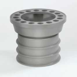 PVC Balkondoorvoerset met ABS rooster 80mm