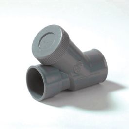 PVC Terugslagklep met reinigings/ ontstoppingsmogelijkheid 32mm grijs