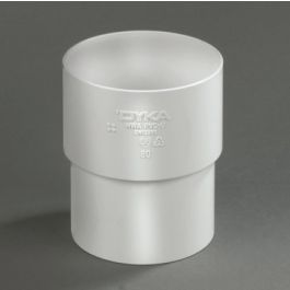 PVC Verbindingsmof 100mm mof/ verjongd spie wit