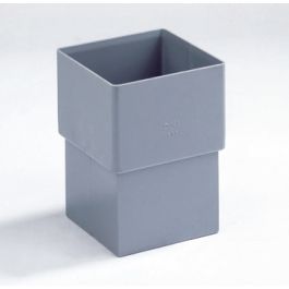PVC Vierkante verbindingsmof 80x80mm lijmmof/ verjongd spie grijs