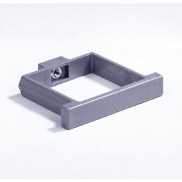 PVC Vierkante beugel met kliksysteem 80x80mm grijs