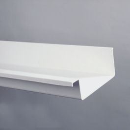 Polyester Bakgoot 205mm wit L=6m