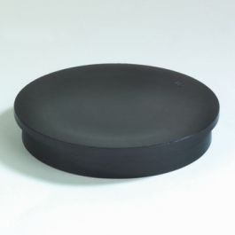 PE Eindlaskap vlak 40mm zwart