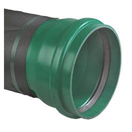 PVC IT Buis met geotextiel KOMO SN8 400x11,7mm groen L=5m