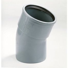 PVC Bocht SN4/SN8 110mm mof/ spie 22,5° grijs