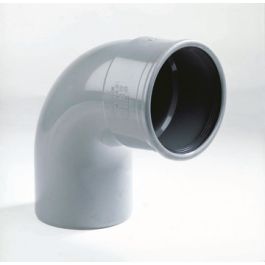 PVC Bocht SN4/SN8 110mm mof/ spie 87,5° grijs