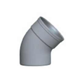 PVC Bocht SN4 315mm mof/ spie 45° grijs