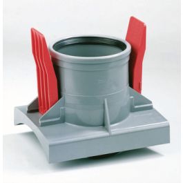 PVC Knevelinlaat 200x125mm grijs