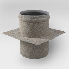 PVC Muurdoorvoer 50mm grijs L=350mm