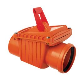 PVC Ontstoppingsstuk met vergrendelbare keerklep 110mm mof/spie RB